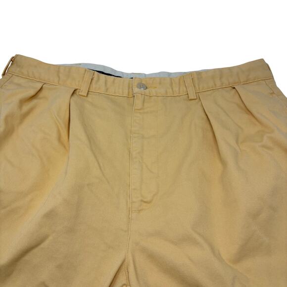 Polo Ralph Lauren Sz36 Solid Yellow 100% Cotton Chino Shorts - Picture 2 of 6